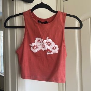 Motel Rocks paradise cropped tank